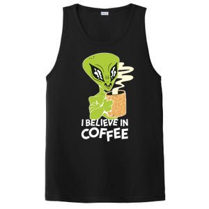 I Believe In Coffee Alien PosiCharge Competitor Tank