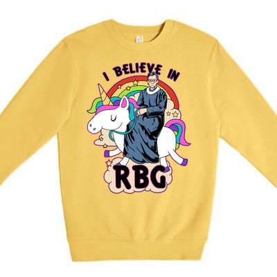 I Believe In RBG Ruth Bader Ginsburg  Premium Crewneck Sweatshirt