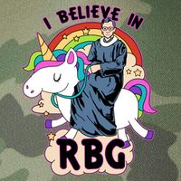 I Believe In RBG Ruth Bader Ginsburg  Legacy Tie Dye Trucker Hat