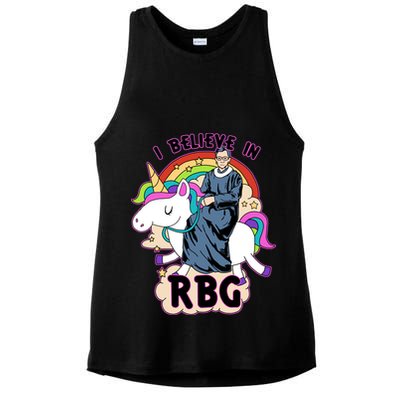 I Believe In RBG Ruth Bader Ginsburg  Ladies PosiCharge Tri-Blend Wicking Tank