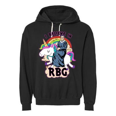 I Believe In RBG Ruth Bader Ginsburg  Garment-Dyed Fleece Hoodie
