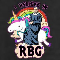 I Believe In RBG Ruth Bader Ginsburg  Garment-Dyed Fleece Hoodie