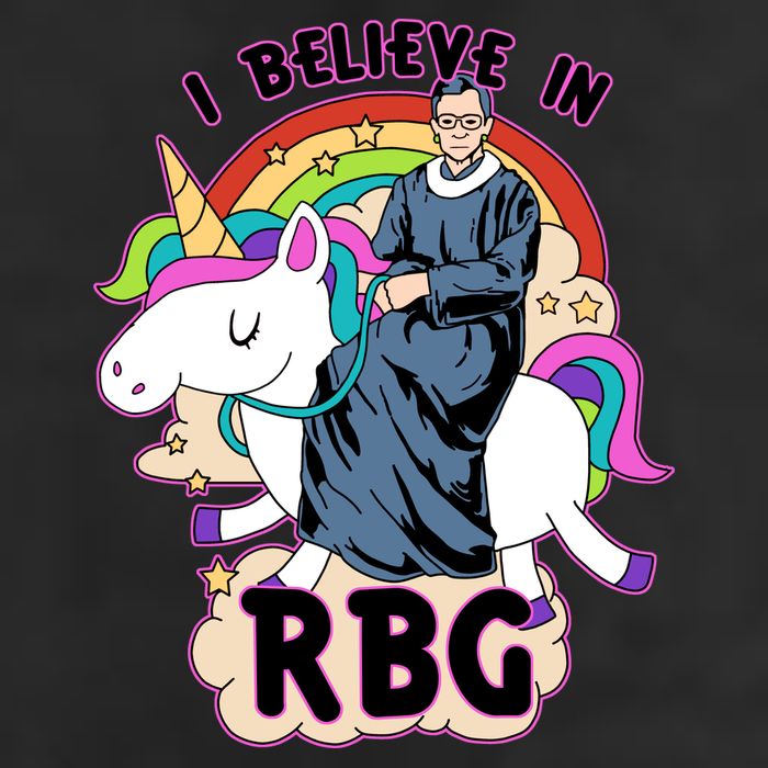 I Believe In RBG Ruth Bader Ginsburg  Garment-Dyed Fleece Hoodie