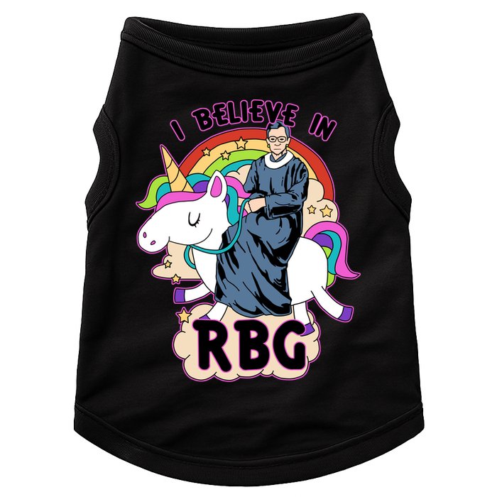 I Believe In RBG Ruth Bader Ginsburg  Doggie Tank