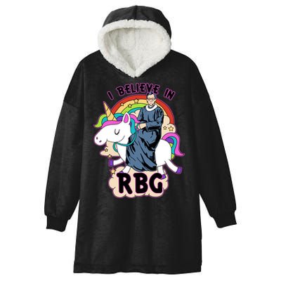 I Believe In RBG Ruth Bader Ginsburg  Hooded Wearable Blanket