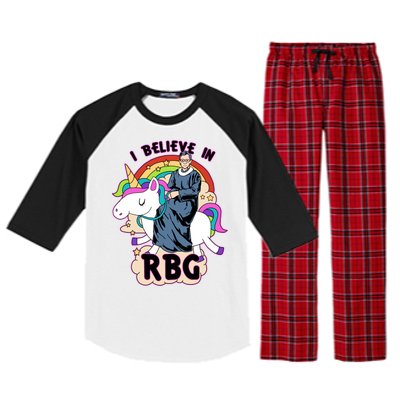 I Believe In RBG Ruth Bader Ginsburg  Raglan Sleeve Pajama Set