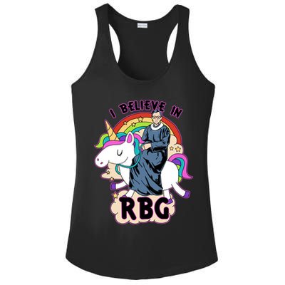 I Believe In RBG Ruth Bader Ginsburg  Ladies PosiCharge Competitor Racerback Tank