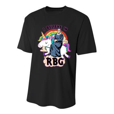 I Believe In RBG Ruth Bader Ginsburg  Youth Performance Sprint T-Shirt