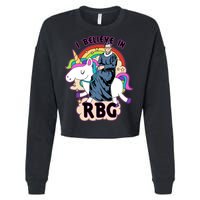 I Believe In RBG Ruth Bader Ginsburg  Cropped Pullover Crew