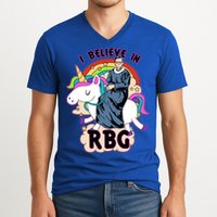 I Believe In RBG Ruth Bader Ginsburg  V-Neck T-Shirt