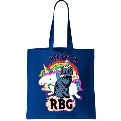 I Believe In RBG Ruth Bader Ginsburg  Tote Bag