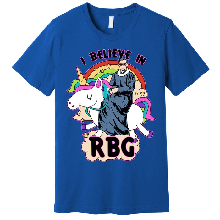 I Believe In RBG Ruth Bader Ginsburg  Premium T-Shirt