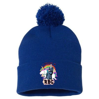 I Believe In RBG Ruth Bader Ginsburg  Pom Pom 12in Knit Beanie
