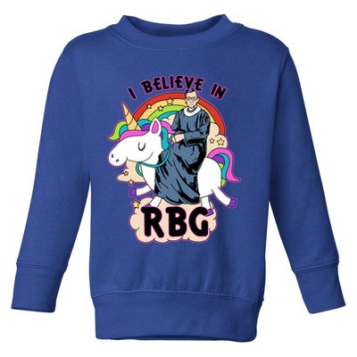I Believe In RBG Ruth Bader Ginsburg  Toddler Sweatshirt