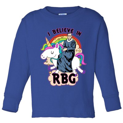 I Believe In RBG Ruth Bader Ginsburg  Toddler Long Sleeve Shirt