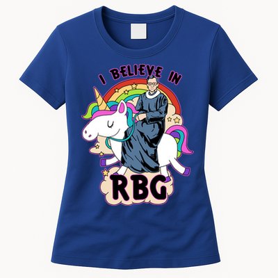 I Believe In RBG Ruth Bader Ginsburg  Womens T-Shirt