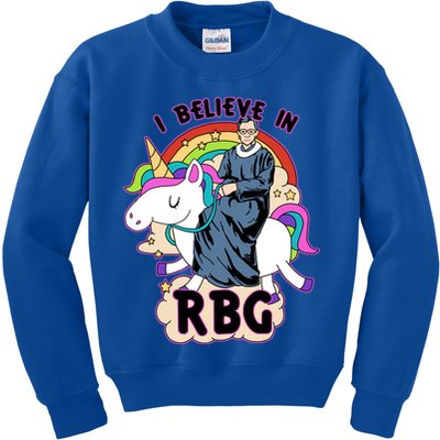 I Believe In RBG Ruth Bader Ginsburg  Kids Sweatshirt