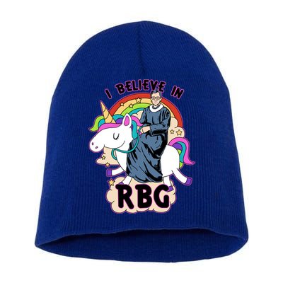 I Believe In RBG Ruth Bader Ginsburg  Short Acrylic Beanie