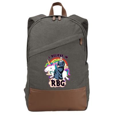 I Believe In RBG Ruth Bader Ginsburg  Cotton Canvas Backpack