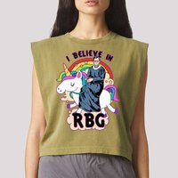 I Believe In RBG Ruth Bader Ginsburg  Garment-Dyed Women's Muscle Tee