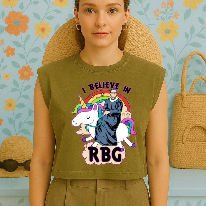 I Believe In RBG Ruth Bader Ginsburg  Garment-Dyed Women's Muscle Tee