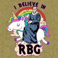 I Believe In RBG Ruth Bader Ginsburg  Garment-Dyed Women's Muscle Tee