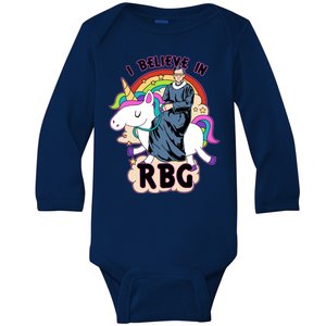 I Believe In RBG Ruth Bader Ginsburg  Baby Long Sleeve Bodysuit