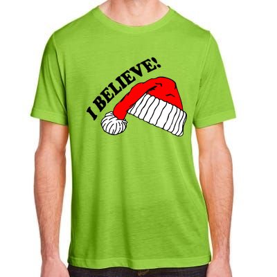 I Believe In Santa Claus Christmas Adult ChromaSoft Performance T-Shirt