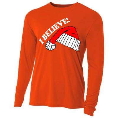 I Believe In Santa Claus Christmas Cooling Performance Long Sleeve Crew