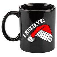 I Believe In Santa Claus Christmas 11oz C Handle Ceramic Mug