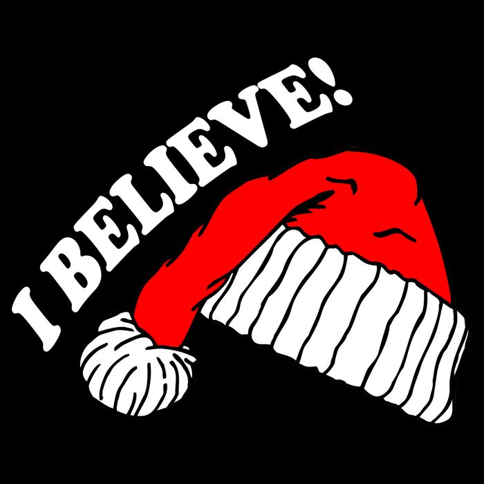 I Believe In Santa Claus Christmas 16 in Basic Backpack