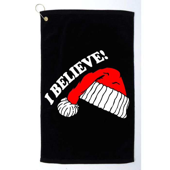 I Believe In Santa Claus Christmas Golf Towel