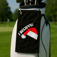 I Believe In Santa Claus Christmas Golf Towel