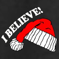 I Believe In Santa Claus Christmas Golf Towel