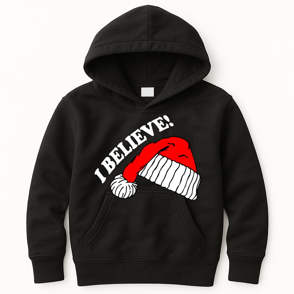 I Believe In Santa Claus Christmas Kids Hoodie