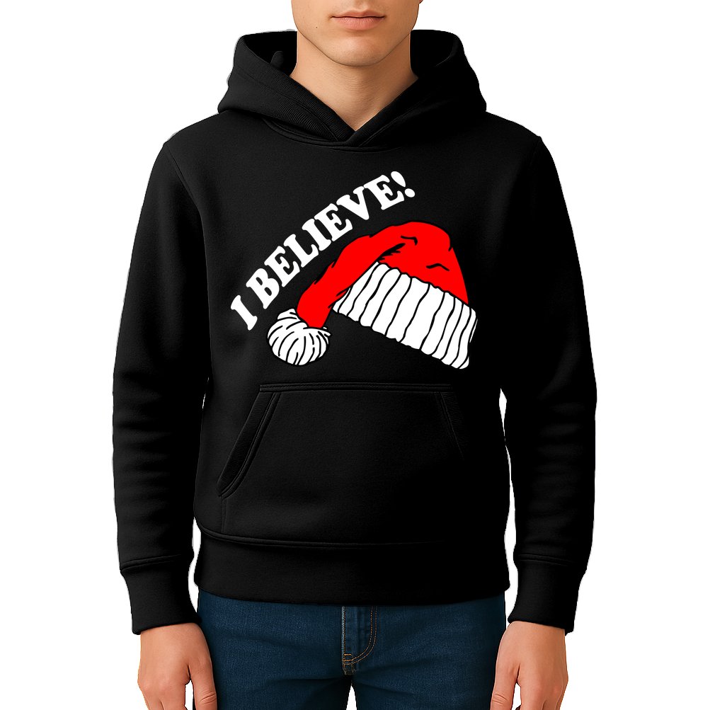 I Believe In Santa Claus Christmas Kids Hoodie