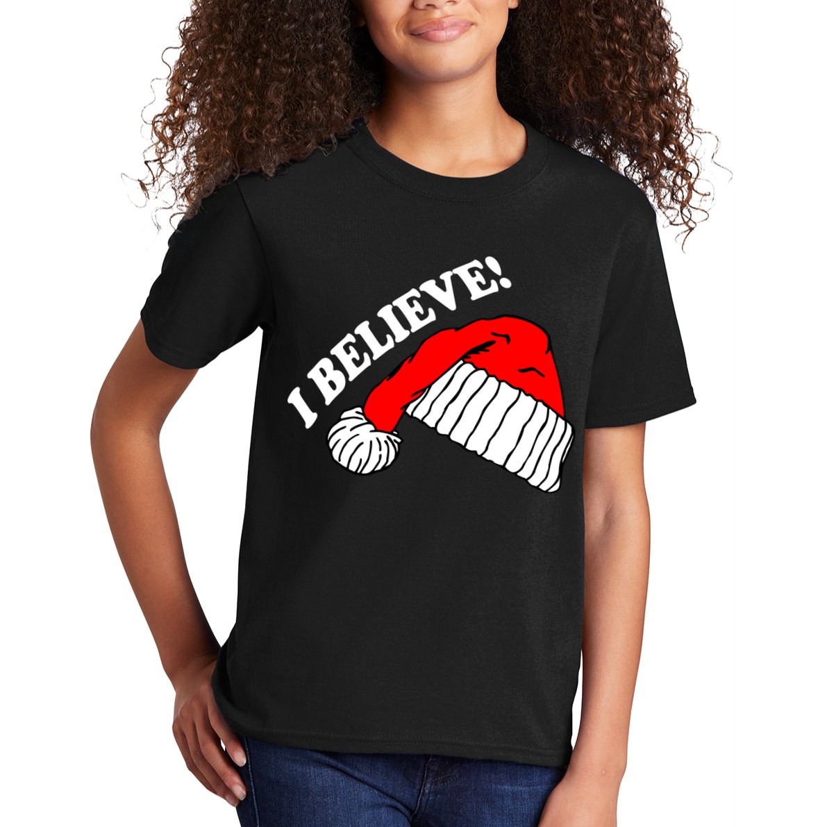 I Believe In Santa Claus Christmas Kids T-Shirt