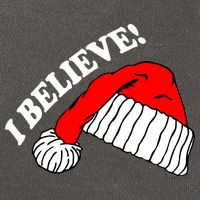 I Believe In Santa Claus Christmas Cotton Canvas Backpack