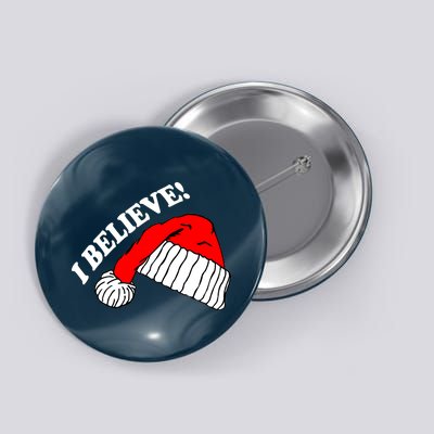 I Believe In Santa Claus Christmas Button