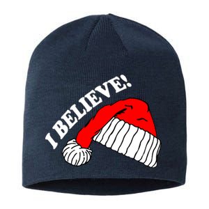 I Believe In Santa Claus Christmas Sustainable Beanie