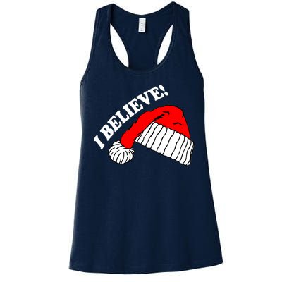 I Believe In Santa Claus Christmas Women's Racerback Tank