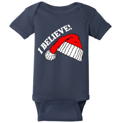 I Believe In Santa Claus Christmas Baby Bodysuit