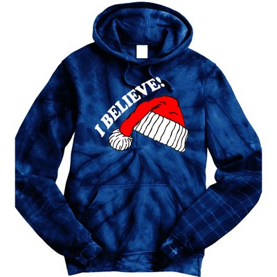 I Believe In Santa Claus Christmas Tie Dye Hoodie