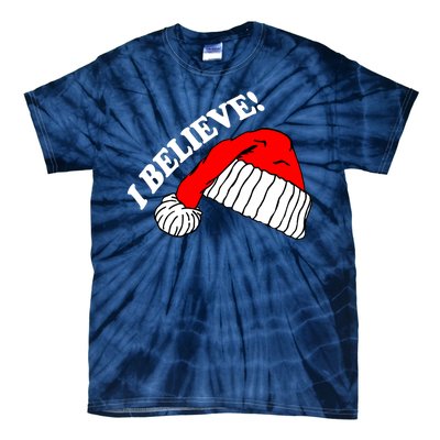 I Believe In Santa Claus Christmas Tie-Dye T-Shirt