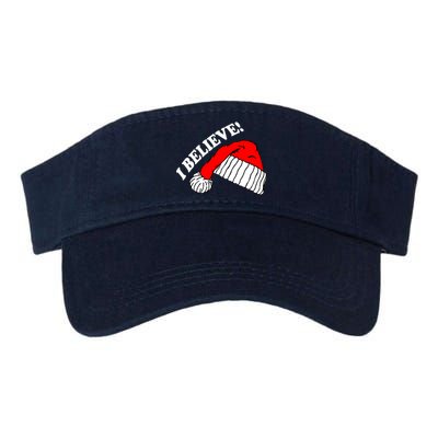 I Believe In Santa Claus Christmas Valucap Bio-Washed Visor