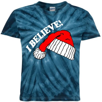 I Believe In Santa Claus Christmas Kids Tie-Dye T-Shirt