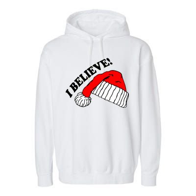 I Believe In Santa Claus Christmas Garment-Dyed Fleece Hoodie