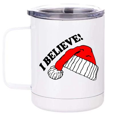 I Believe In Santa Claus Christmas 12 oz Stainless Steel Tumbler Cup