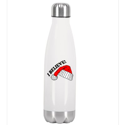 I Believe In Santa Claus Christmas Stainless Steel Insulated Water Bottle