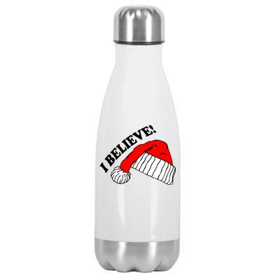 I Believe In Santa Claus Christmas Stainless Steel Insulated Water Bottle